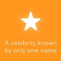 A celebrity known by only one name 94