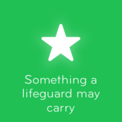 Something a lifeguard may carry 94