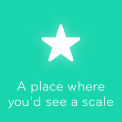 a place where you'd see a scale 94