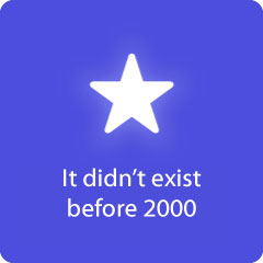 It didn't exist before 2000 94