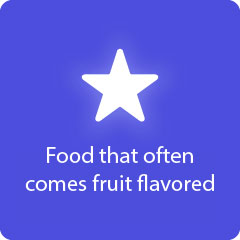 Food that often comes fruit flavored 94
